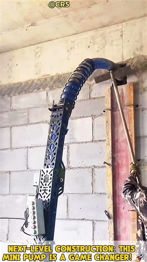Next-Level Construction: This Mini Pump is a Game Changer! 🚀 #skills #machine #tools #unique