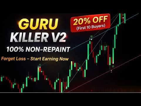 🔥GURU KILLER V2 | High Accuracy Non-Repaint Indicator (Live Results) #trading #freesignal #forex