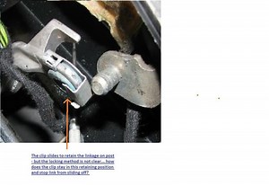 Shift Linkage at the console