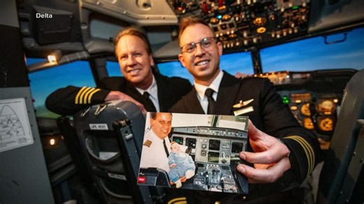 Pilot meets man who inspired him as an infant