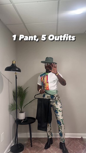 One style of leather pants showcased in five different ways. Which outfit is your favorite? #leatherpants ————————————————————————————— #Dapper #custom #lifestyle #suit #style #dapperman #dapperstyle #blackexcellence #mrgillycloset #garconcouture