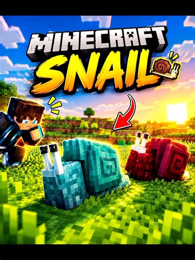 Minecraft snail 🐌 build tutorial 😁