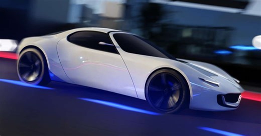 Mazda Vision Study Model shown - stylish two-door sports car concept; preview for fully electric MX-5? - paultan.org