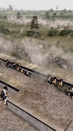 Fortress Wall Musket Line VS 5,000 RED COAT ARMY! #simulator #battle #siege