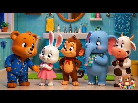 Bedtime Manners Song for Kids 🌙 | Brush Teeth, Clean Up & Sleep Routine | Rhymes