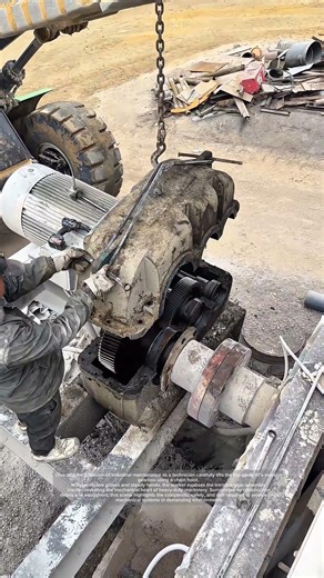 Heavy Machinery Repair – Opening Gearbox for Inspection and Service!