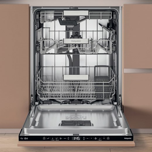 Integrated Dishwasher 60cm With Maxi Space & 3D Zone Wash - Hotpoint