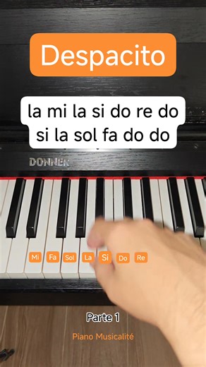 Despacito #piano #pianotutorial #pianolessons #short #pianomusicalite | Piano Musicalité
