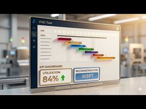 How I Reduced Factory Makespan by 35% with CP-SAT | Production Scheduling POC