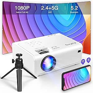 Amazon.com: AuKing Projector, 2025 Upgraded 6D/4P-Keystone Projector, Full HD 1080P Home Theater Video Projector, Compatible with HDMI/USB/AV/Smartphone/TV Box/Laptop : Electronics