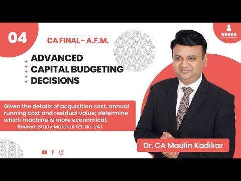 Determine Which Machine is more Economical. Acquisition Cost Running Cost & Residual Value are Given