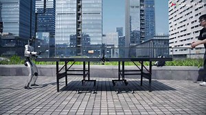 sharing our new project Smash!🏓 We built the first outdoor humanoid table tennis player with fully onboard perception — no MoCap, no external cameras. check the video for details. paper and code on the way!