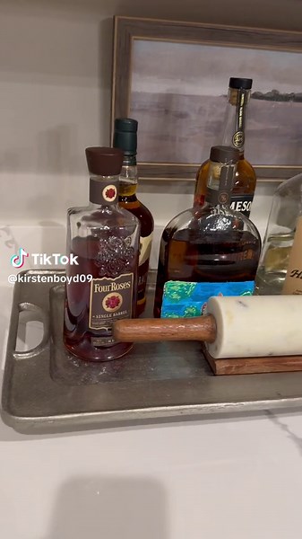 @Jamie Boyd13 favorite part of the kitchen #kitchen #kitchendesign #whiskey #woodfordreserve