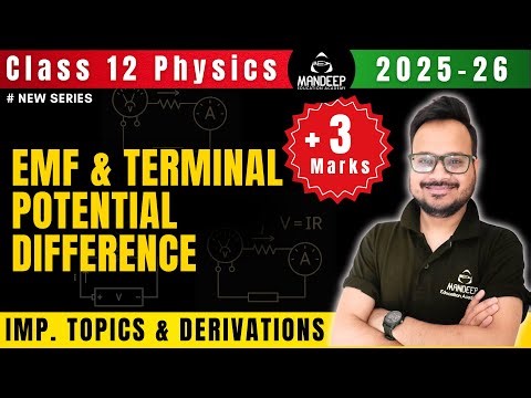erminal Potential Difference & EMF of a Cell | Class 12 Physics Current Electricity | CBSE 2025-26