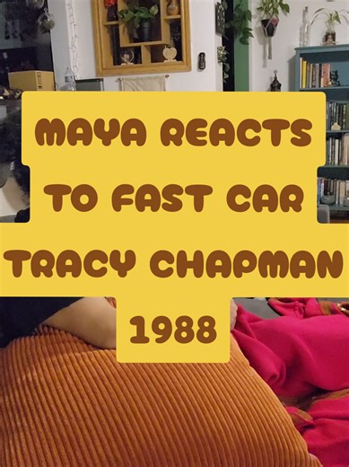 Maya reacts to Fast Car by Tracy Chapman 1988 #mayareacts #80s #80smusic