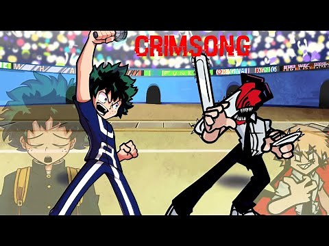 FNF Crimsong But It's Deku Vs Chainsawman