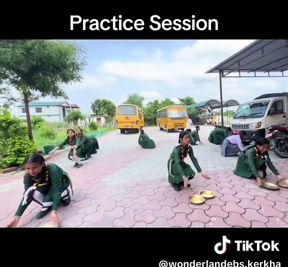 Girls Scout Dance Practice in Wonderland