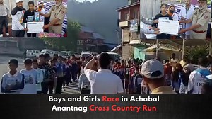Achabal Anantnag's Cross-Country Race Encourages Healthy Habits and Community Support | Gulistan News Channel