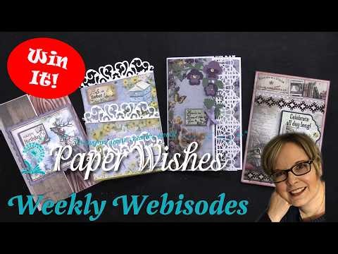 Card Ideas Using Tri-Panel Cards by Hunkydory Crafts | PaperWishes.com