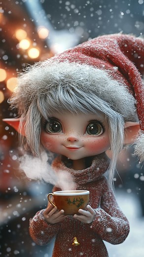 “Stepping into a dream wrapped in snow and starlight. This is the heart of winter magic-where fairies dance under the glow of the moon, and every snowy path leads to a warm, cozy home. Let the wonder light your way this season!General Magic/Mood: #WinterMagic #CozyVibes #EnchantedForest #FantasyArt #MagicalMoments #SnowyDay #WinterWonderland | Magical animals