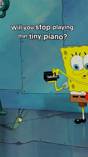 Netflix Family | the tiny *plankton-sized* piano is everything 🎹 SpongeBob Movie: Sponge Out of Water is now playing! | Instagram