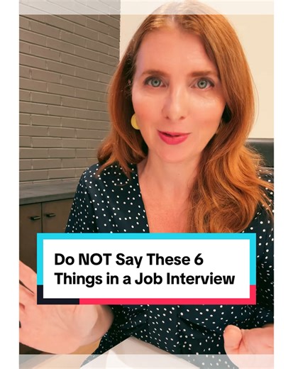 287K views · 5.8K reactions | ❌ Do NOT say these 6 things in a job...