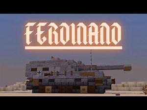 Minecraft: How to build a Tank in Minecraft (Jagdpanzer Ferdinand) Minecraft Tank Tutorial