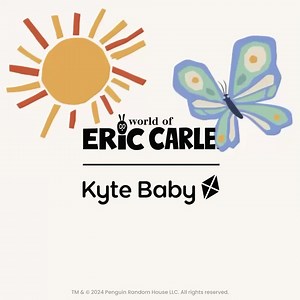 🐛☀️ Someone’s here and very hungry! Come join us in the wonderful World of Eric Carle with this enchanting print. | Kyte Baby