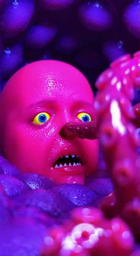 “The Melting Face Loop 😱 | Surreal Clay Horror”