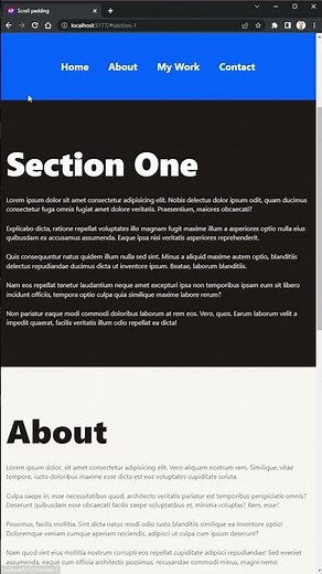 Simple single-page smooth scrolling