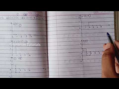 Sketch the signal x(t)=u(t) - 2u(t-1)+u(t-2) | Emmanuel Tutorials #emmanueltutorials