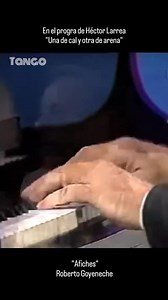 Afiches. Roberto Polaco Goyenche en el programa de Héctor Larrea. Año 1992. #tango #argentina #tangoshow #argento #tangolove #buenosaires #amorporeltango #polacogoyeneche #milonga | Tango Argento