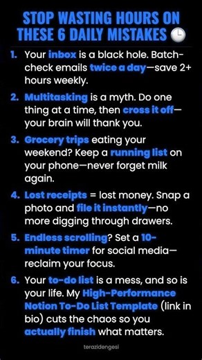 Stop Wasting Hours on These 6 Daily Mistakes 🕒 #ad (Verify Info)