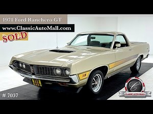 1971 Ford Ranchero GT - 1 of 1,441 - Sold - Consignments at Classic Auto Mall, Morgantown PA