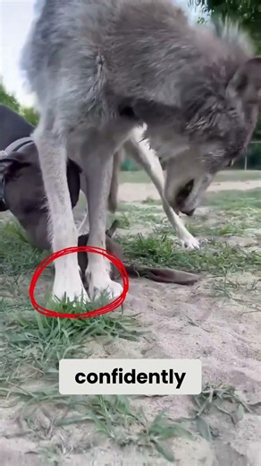 Wolf vs American Bully… But Watch What Happens!