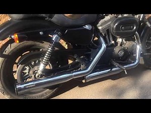 Harley Davidson Iron 883 with Cobra slipons- wear headphones