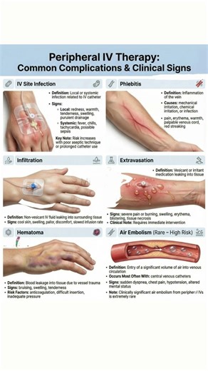 "Common Complications of Peripheral IV Cannulation":#PeripheralIV#IVCannulation#NursingEducation#yt