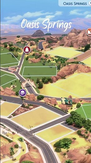 Part 2: Oasis Springs 🌵 | Stunning Sims 4 Map Replacement (Before & After)