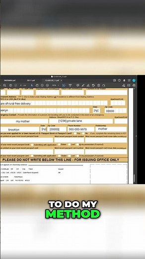 Master DS-11 Form: Your Secret Method Revealed! #shorts