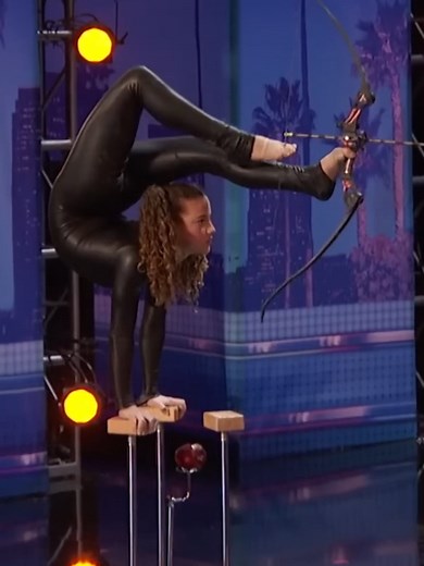 14-Year-Old Sofie Dossi's Incredible Contortionism and Archery Skills on AGT
