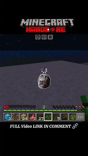 Minecraft hardcore Day1 goes wrong 🫨 #minecraft #shortsfeed #trending