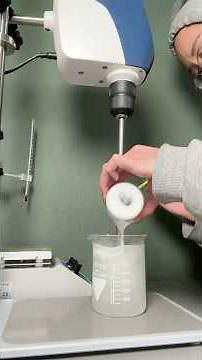 Making my own eczema friendly body lotion #cosmeticchemist #skincare #diybodylotion