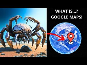 I found giant monster crab on google earth and maps