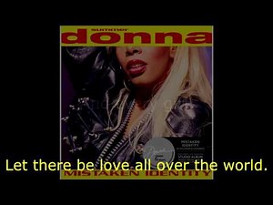 Donna Summer - Let There Be Peace LYRICS - SHM "Mistaken Identity" 1991