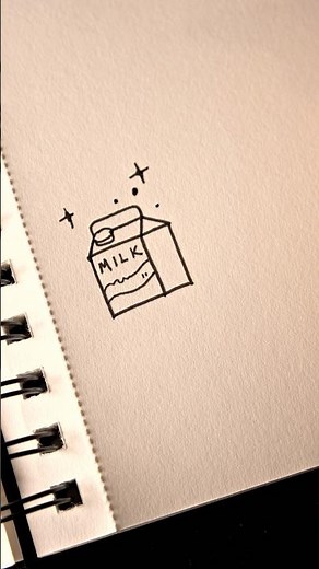 How to Draw a Cute Milk Box 🥛✨ #tutorial #shorts