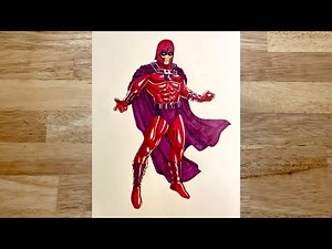 How to draw Magneto (full body)