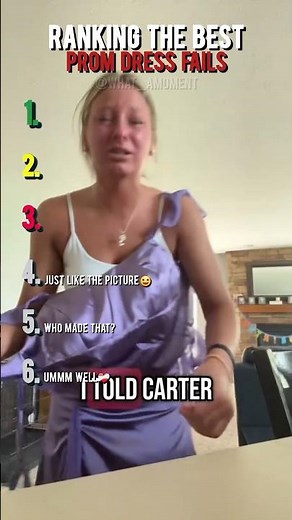 ranking The Best prom dress fails!#shorts