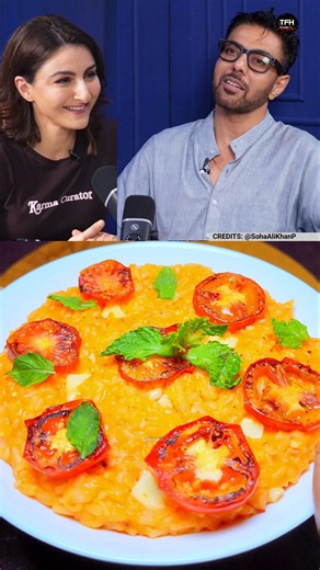 RANVEER BRAR's special CHEESE LOADED RISOTTO 🍅🧀 #shorts #ranveerbrar #recipe ‪@SohaAliKhanP‬