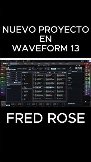 Proyecto nuevo en Waveform 13 en 60 segundos #tutorial #musicmaker #daw #producer