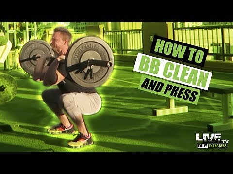 How To: Barbell Hang Clean And Press